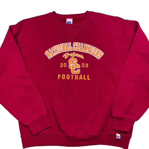 Vintage USC Trojans 2003 National Champions crewneck sweatshirt size L - Picture 1 of 5